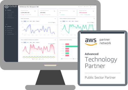 AV for S3 UI and AWS Badge