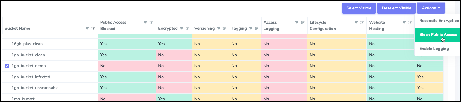 Bucket Remediation Options